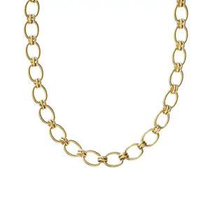 Chunky Oval Necklace - Greige Goods
