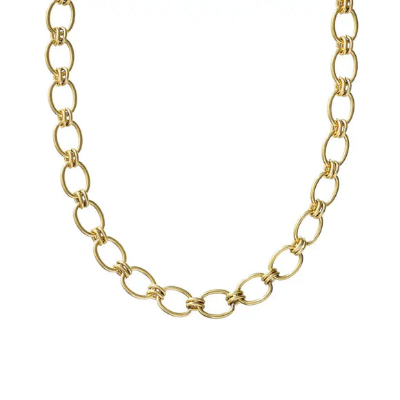 Chunky Oval Necklace - Greige Goods