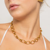 Chunky Oval Necklace - Greige Goods