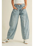 Barrel Denim Pants