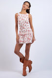 Mauve Floral Smocked Mini - Greige Goods