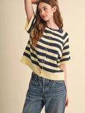 Weekend Stripe Cardigan