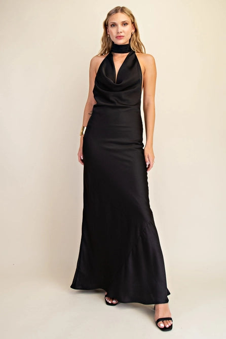 Scarf Effect Drape Dress