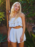 Tiered Tube Crop Top