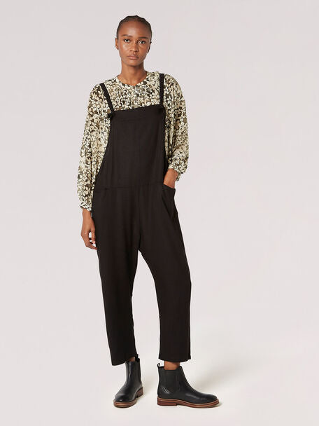 Linen Relaxed Fit Jumpsuit - Greige Goods