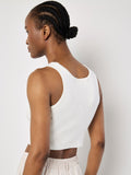 Racer Knitted Crop Top - Greige Goods