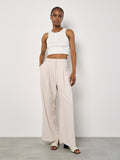 Racer Knitted Crop Top - Greige Goods