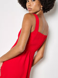 Flare Side Drape Mini Dress - Greige Goods