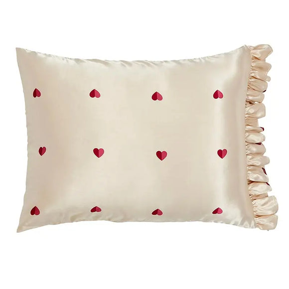 Silk Heart Pillowcase