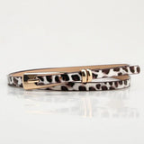 Alloy Buckle Thin Belt - Greige Goods