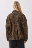 Twill Leopard Denim Jacket
