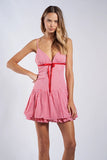 Checker Crossed Back Mini - Greige Goods