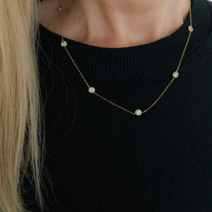 Dainty Diamond Necklace - Greige Goods