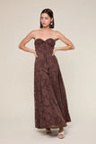 Floral Embossed Maxi Dress