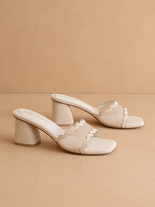 The Trina Heel - Greige Goods