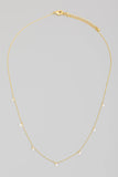 Multi Rhinestone Drop Necklace - Greige Goods