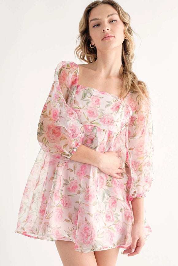Rose Mini Dress - Greige Goods