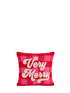 Merry Plaid Pillow - Greige Goods