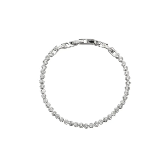 Silver Diamond Tennis Bracelet Links - Greige Goods