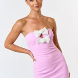Bow Bodycon Dress - Greige Goods