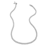 Silver Diamond Tennis Necklace - Greige Goods