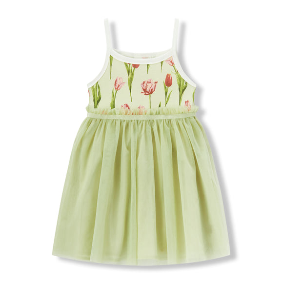 Greige Baby Luxe Stretch Ballet Dress - Greige Goods