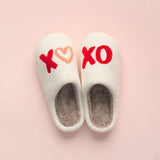 XOXO Fuzzy Slippers - Greige Goods