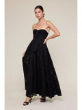 Floral Embossed Maxi Dress