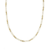 Shiny Paperclip Necklace - Greige Goods