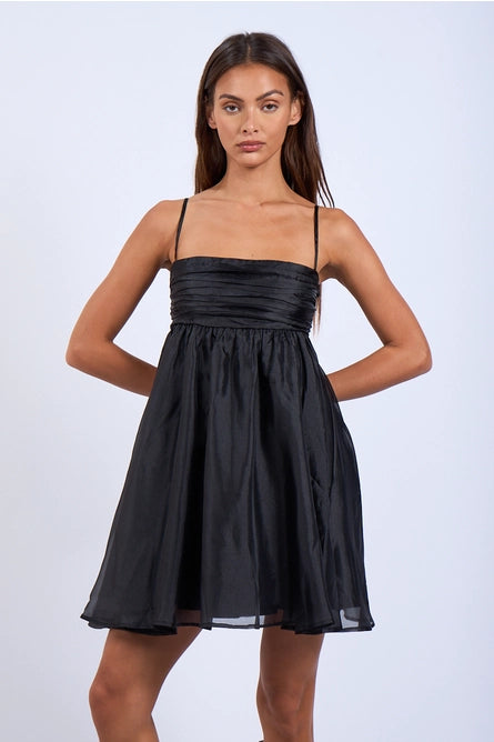 Sheer Layered Swing Dress - Greige Goods