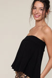 Linen Overfold Tube Top - Greige Goods