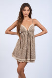 Leopard Lace Trim Mini