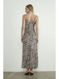 Satin Leopard Print Dress - Greige Goods