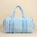 On-The-Go Ruffle Quilted Weekender Bag - Greige Goods