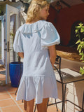 Puff Sleeve Bow Dress - Greige Goods