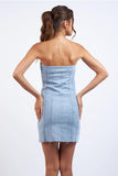 Denim Unfinished Tube Mini - Greige Goods
