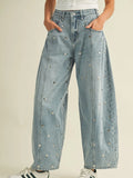 Barrel Denim Pants