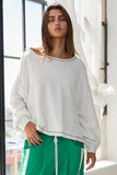 Open Back Oversized Top