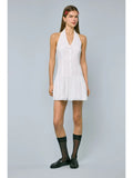 Eylet Halter Fit & Flare Mini - Greige Goods