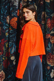 Cropped Shirt Shacket - Greige Goods