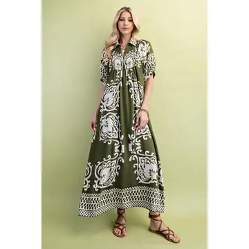 Print Midi Dress