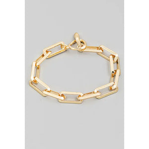 Rectangle Toggle Bracelet - Greige Goods