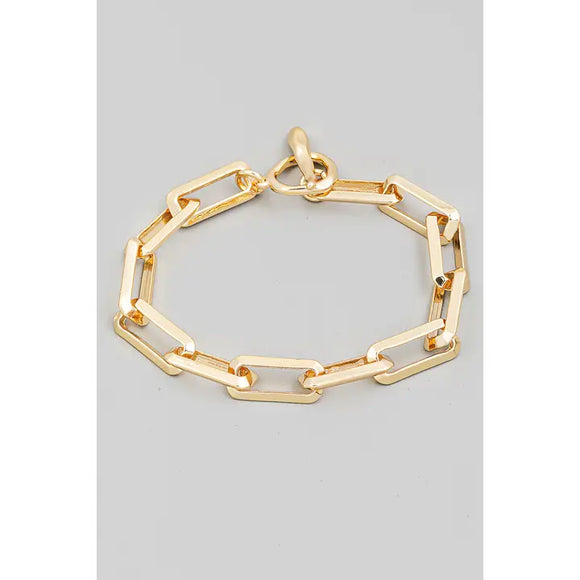 Rectangle Toggle Bracelet - Greige Goods