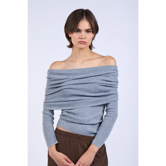 Off Shoulder Top - Greige Goods
