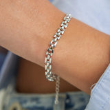 Silver Squared Chain Bracelet - Greige Goods