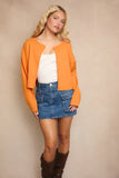 Round Neck Sweater Cardigan - Greige Goods