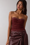 Suede Scalloped Tube Top - Greige Goods