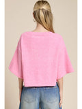 Button Front Short Sleeve Knit Cardigan - Greige Goods