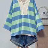Striped Pullover Top - Greige Goods