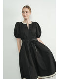 Embroidered Midi Dress - Greige Goods